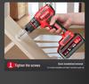 Delixi Brushless Lithium Electric Hand Drill - Pistol Grip for Household Wall Drilling and Impact Holes