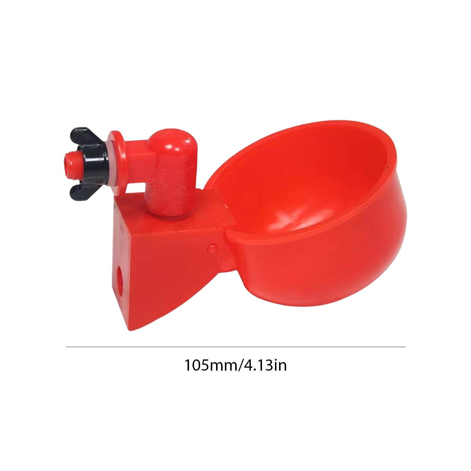 Kit 5 Abbeveratoi Automatici A Tazza Per Pollame - Grande Capacità, Per Polli, Anatre, Quaglie - Filetto 3/8 Pollici - 3