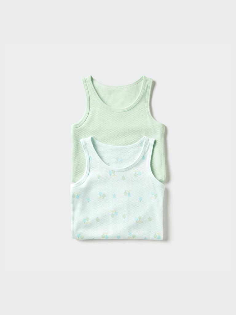 Uniqlo Japan Cotton Mesh Tank Top 2 Pack