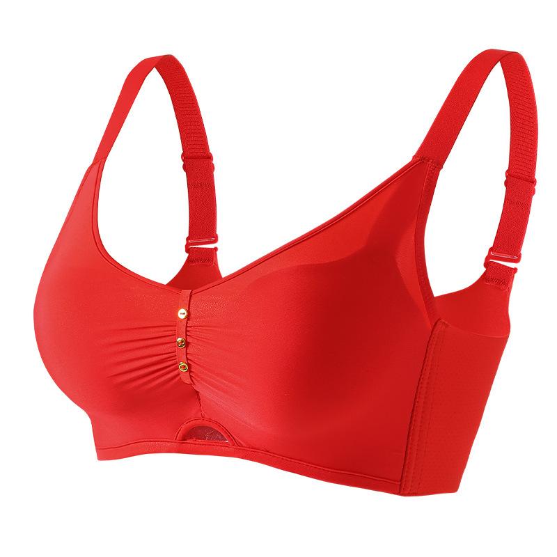 

Gather small breasts, support secondary breasts, anti-sagging adjustment type, no steel ring, sexy beautiful back, seamless bra cover 38/85AB червоний