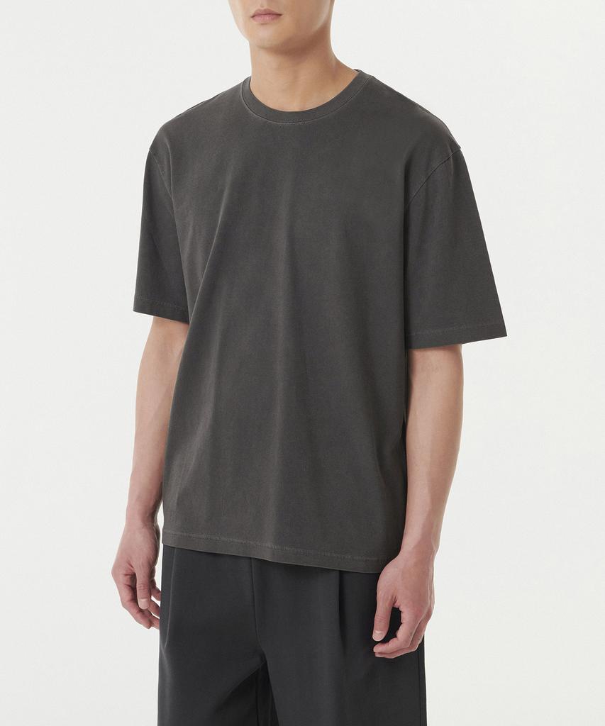 MUSINSA STANDARD Pigment Relaxed Crew Neck T-Shirt [Charcoal Gray]