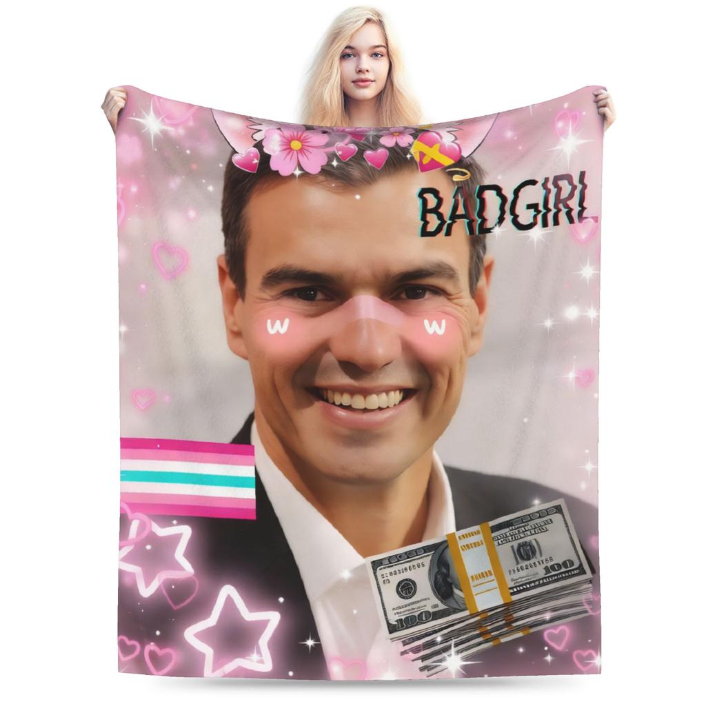 Super Soft Blankets Boy Girl Decorative Pedro Sanchez  Throw Blanket Flannel For Couch Chair Sofa Bed Novelty Sofa Bed Cover