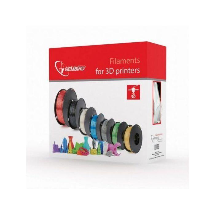 Filament 3D - GEMBIRD - 3DP-ABS1.75-01-BK - ABS Noir - 1 Kg - 1,75 Mm