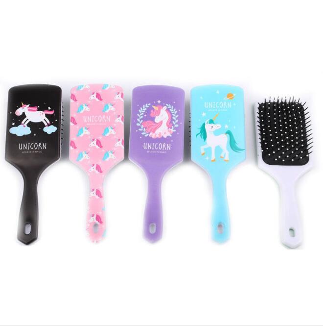 Tierische Entwirrwerkzeuge Einhorn Styling Antistatische Bürste Salonkamm Haar