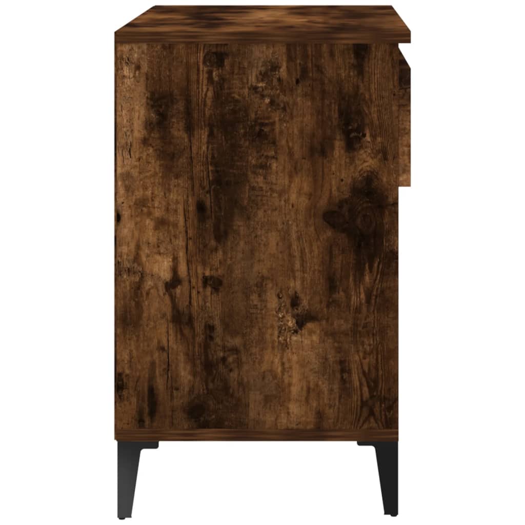 Shoe Rack Smoked Oak 70 x 36 x 60 cm Wood Based Material