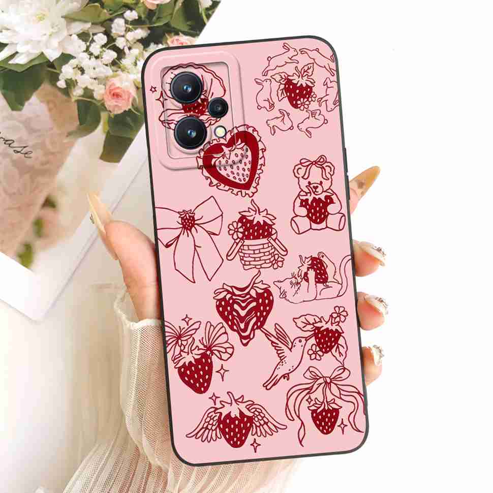 For Realme 9 5G Casing Fashion Butterfly Flower Case For Realme9 Pro 9pro 5G RMX3471 RMX3472 Soft Silicone Back Cover 6.6"