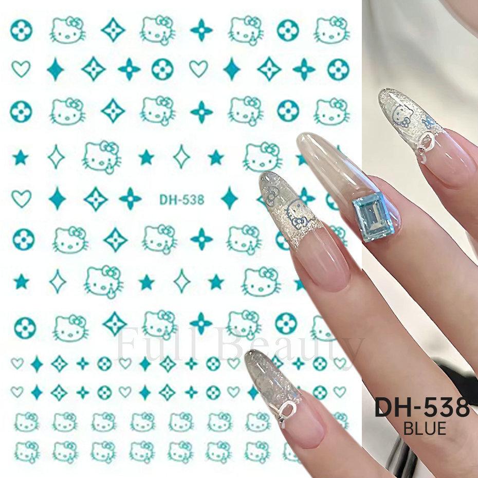 Nail Art Sticker, Little Spirit Snake, Moon, Mango, Gold And Silver, Black And White Snake Cartoon Nail Sticker.