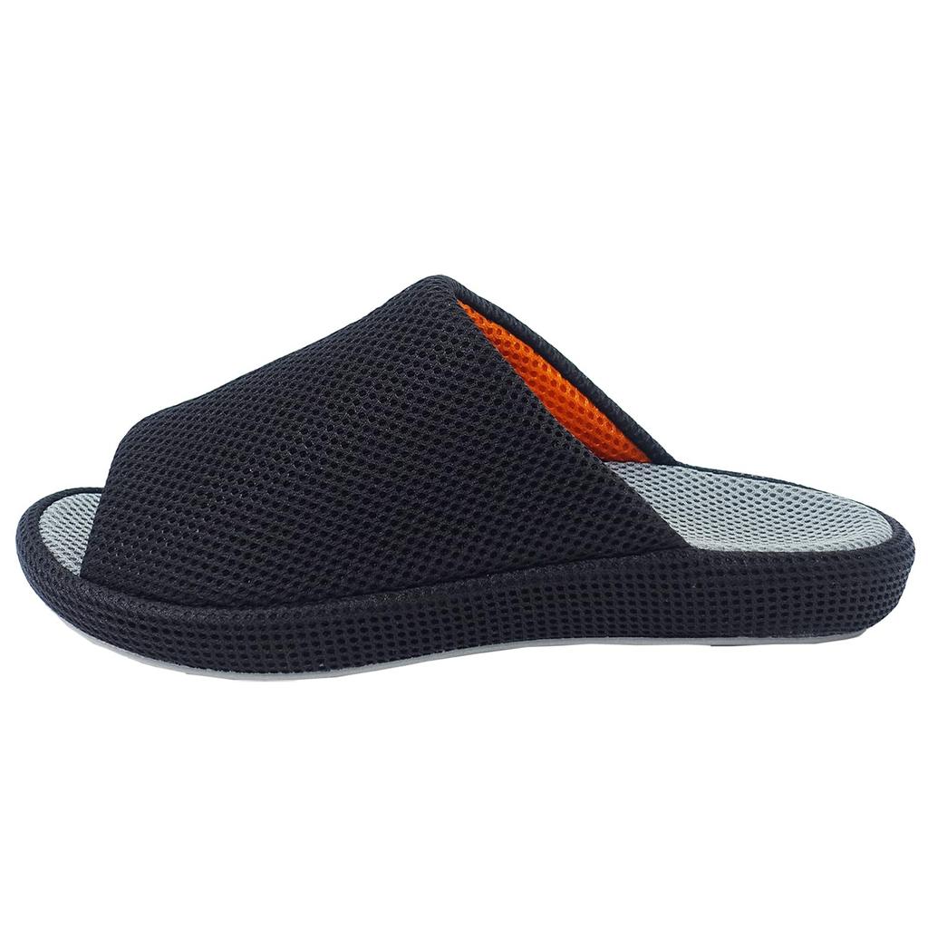 Okamura size LL slippers, black,