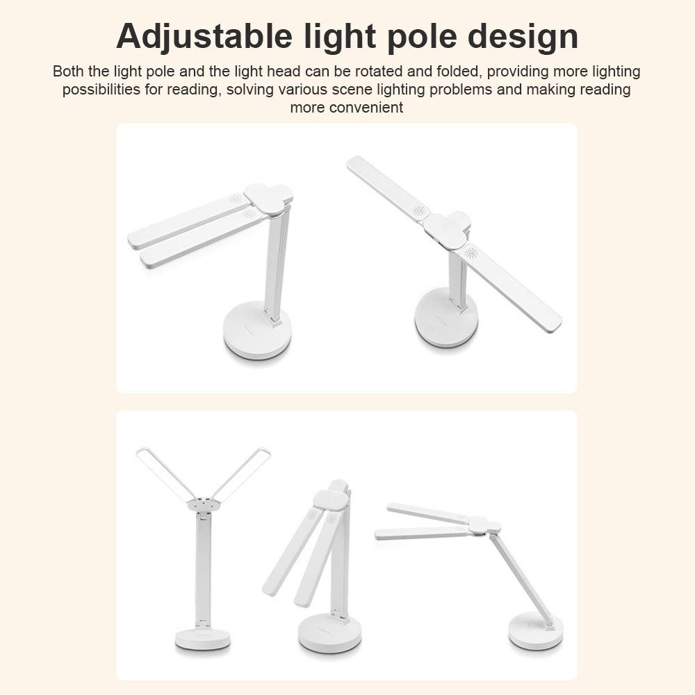 1PC LED Schreibtisch Lampe 3 Ebenen Dimmbar Touch Nachtlicht USB Aufladbare Augenschutz Faltbare Tisch Lampe Für Schlafzimmer nacht Lesen