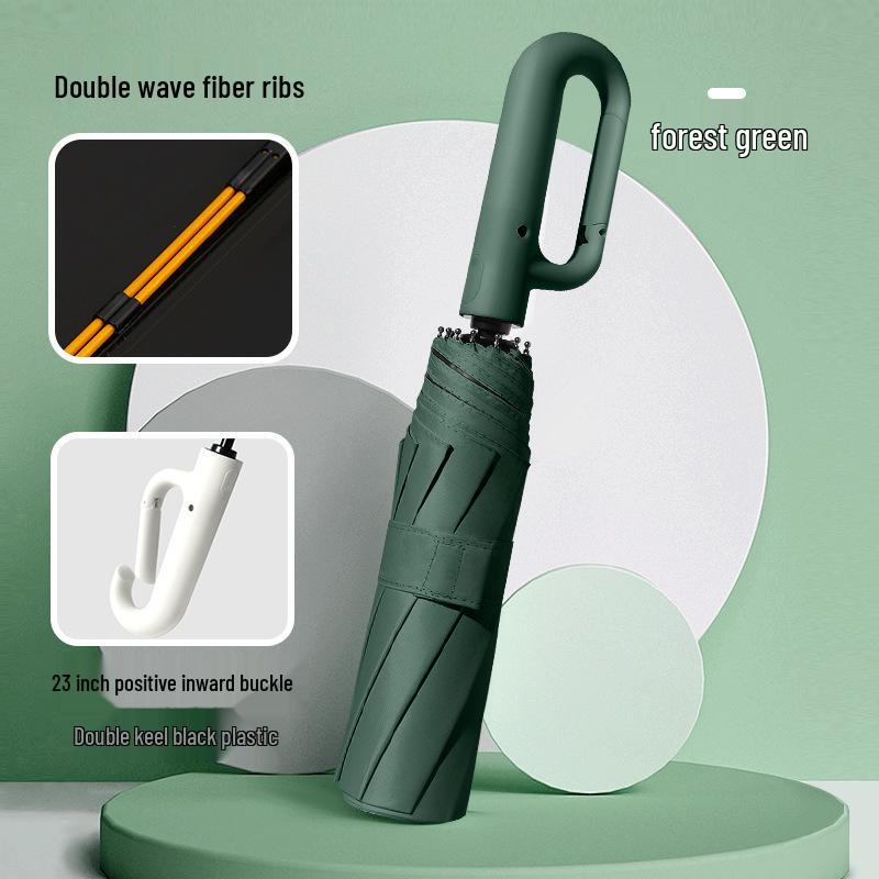 23" Double Rib Dual-Use Automatic Umbrella: Sun & Rain Protection for Two