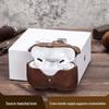 Genuine Leather Snap-Closure Flip Case for AirPods Pro