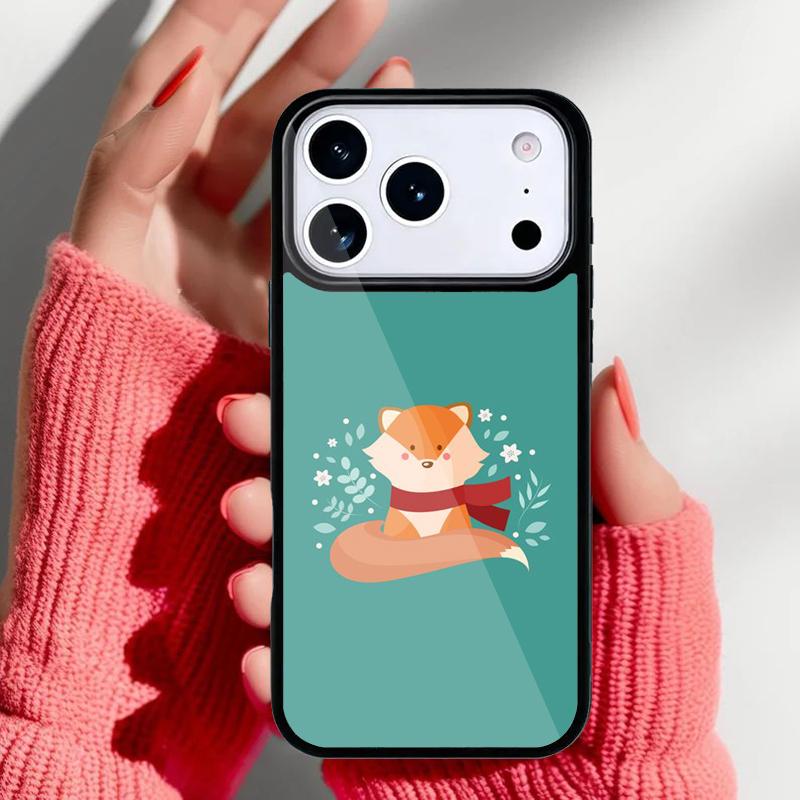 Anime Funny Fox Phone Case for iPhone 17 16 15 14 13 Pro Max Back Cover for 12 11 Pro Coque