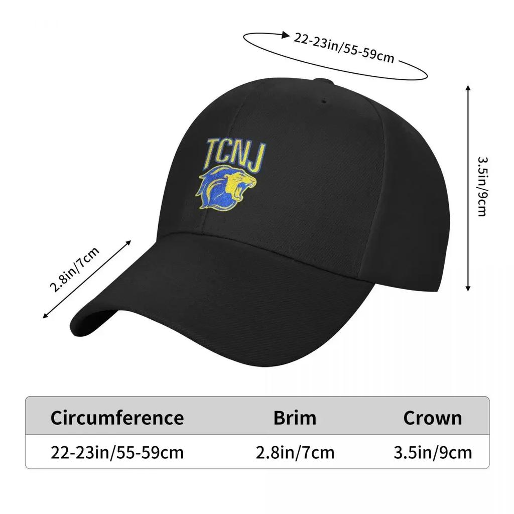 Tcnj Logo Baseball Cap Western Hat Funny Hats Hood Caps For Unisex Women's