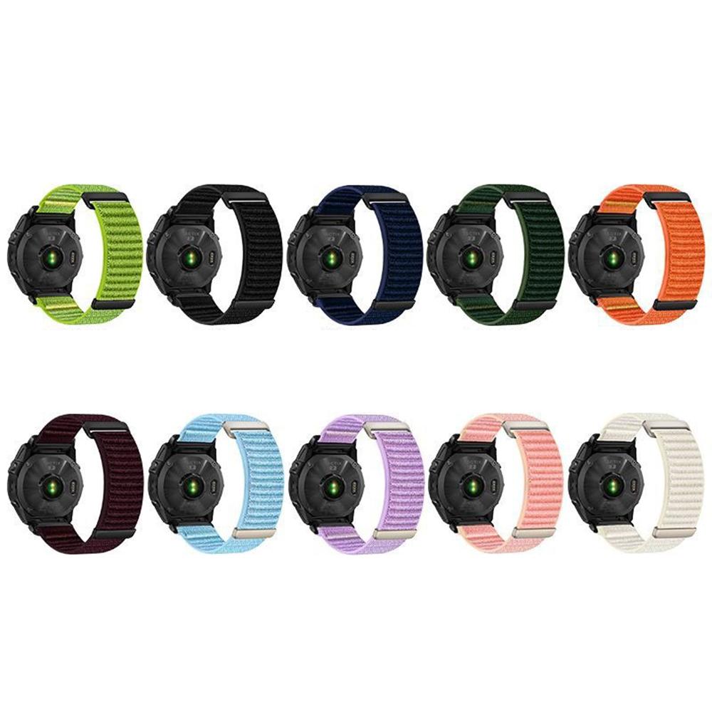 20mm Uhrenarmband für Garmin Fenix 7S / 7S Pro / 6S / 6S Pro Zweiteilig Klettverschluss Nylon Gewebtes Armband