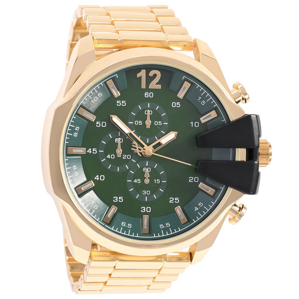 Fashion personality trend men's quartz watch alloy material sports style, suitable for daily wear, Christmas gifts