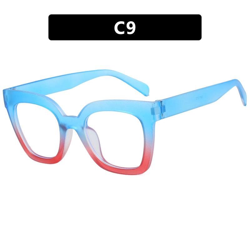 

Fashionable Square Frame Glasses Women Personalized Anti Blue Light Eyewear Men Simple and Casual Transparent Computer Eyeglass