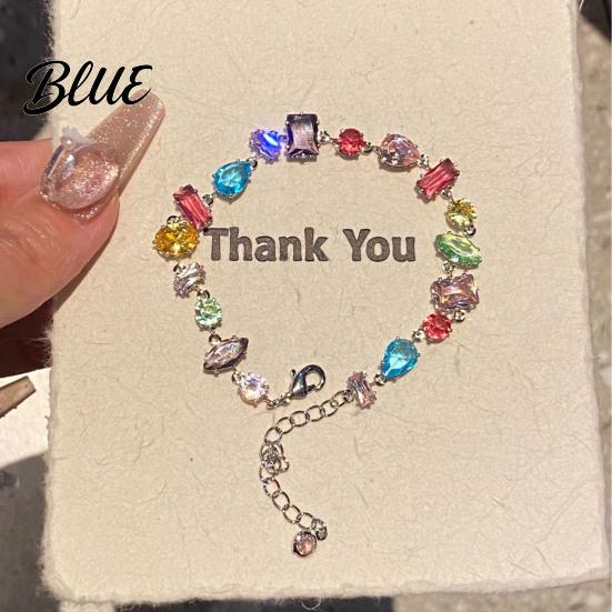 Health Luck Necklace Women Bracelet Multi Shape Colorful Candy Color