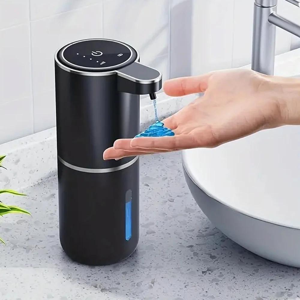 Automatic Soap Dispenser Wall-Mounted Non-Contact Sensor USB Charging Modern Design for Bathrooms and Kitchens