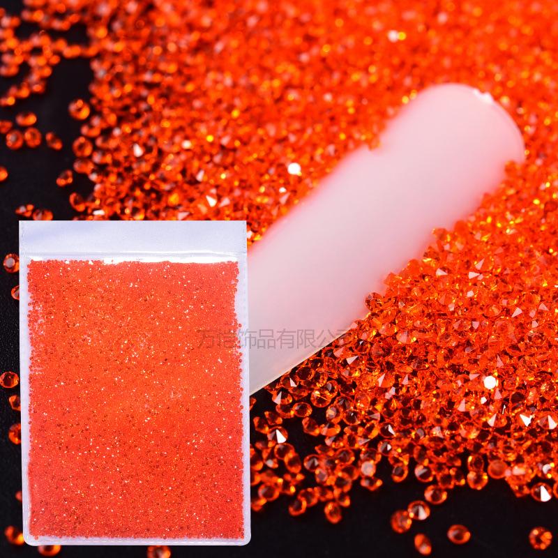 Nail Art Micro Zircon, Glass Crystal Sand Bare Diamond Pointed Bottom Rhinestone Diy Nail Art Accessories