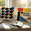 Colorful Bauhaus Exhibition Geometric Personalized Pillow Dust Bedroom Kids Party Decoration Pillowcase Birthday Children Gift