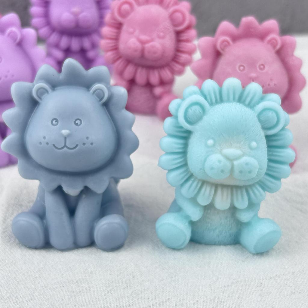 3D Lion Silicone Mold for Handmade DIY Candle, Aromatherapy Plaster, or Diffuser Stone Decoration