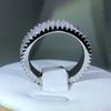 Eternity Female Ring  Sterling Copper Micro Pave AAAAA Zircon Cz Wedding Band Rings for Women Bridal Party Jewelry Gift