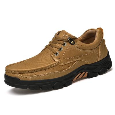 Zapatos de cuero genuino para hombres Zapatos casuales clásicos con cordones para exteriores 39-44