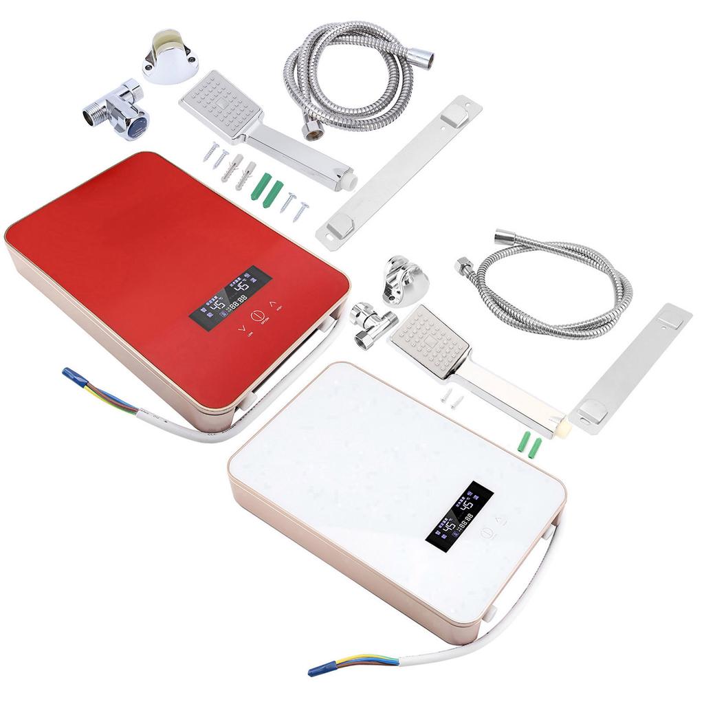 8500w Frequency Conversion Thermostat Electric Water Heater, 220V 8500W Tankless Instant Electric Hot Water Heater for Home