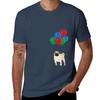 Balloon Pug Tshirt Large Size Short Sleeve Tshirt