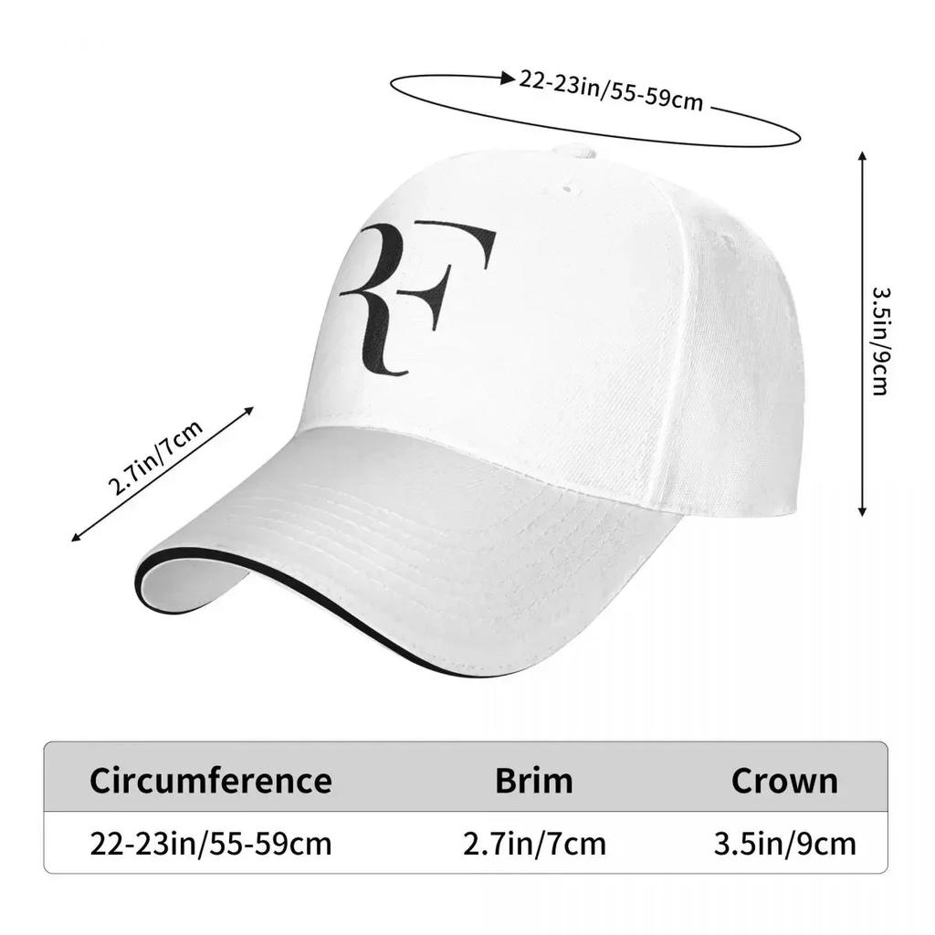 Rogers Federers Baseball Cap Popular Player Female Male Design Trucker Hat Y2k Cute Running Hippie Adjustable Baseball Caps