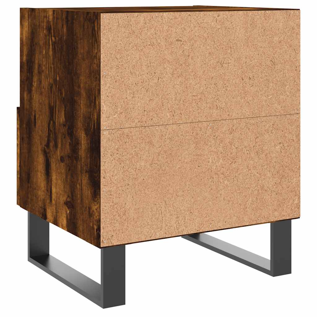 Nightstands 2 pcs Smoked Oak 40 x 35 x 47.5 cm Particleboard