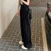 Women's Spring and Summer Loose High Waist Leisure Sports Wide Leg Pants
