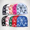 New Big Star Winter Warm Hat For Men Women Knitted Wool Beanies Skullie Autumn Winter Colors Gorros Skull Cold-Proof Bonnet