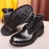 Men's British Style Ankle Boots Soft Handmade Genuine Leather Sole Windproof Comfortable Lace-up Winter Motorcycle Shoes