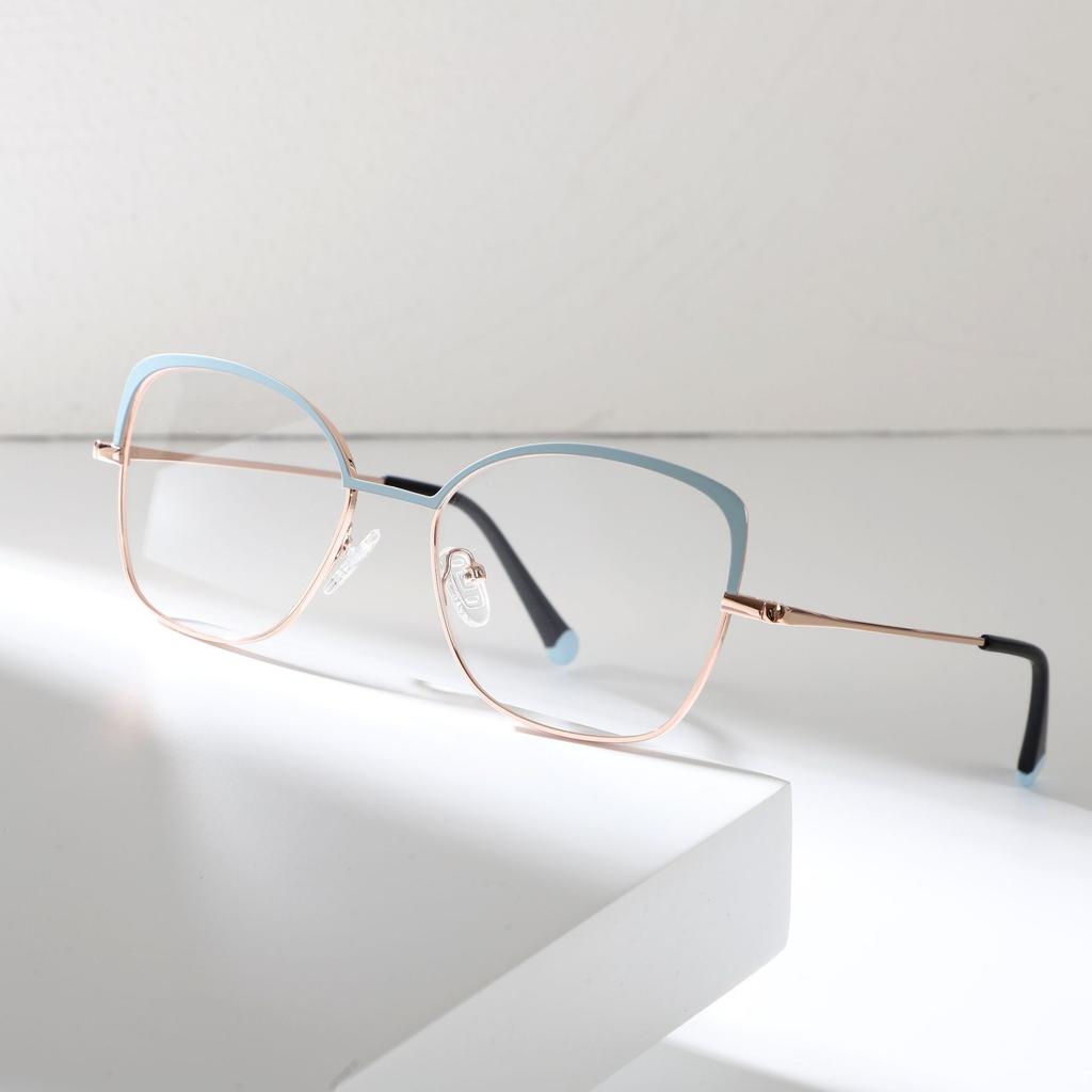 Ochelari metalici, ramă de ochelari de miopie avansată versatilă, ramă de ochelari pentru bărbați