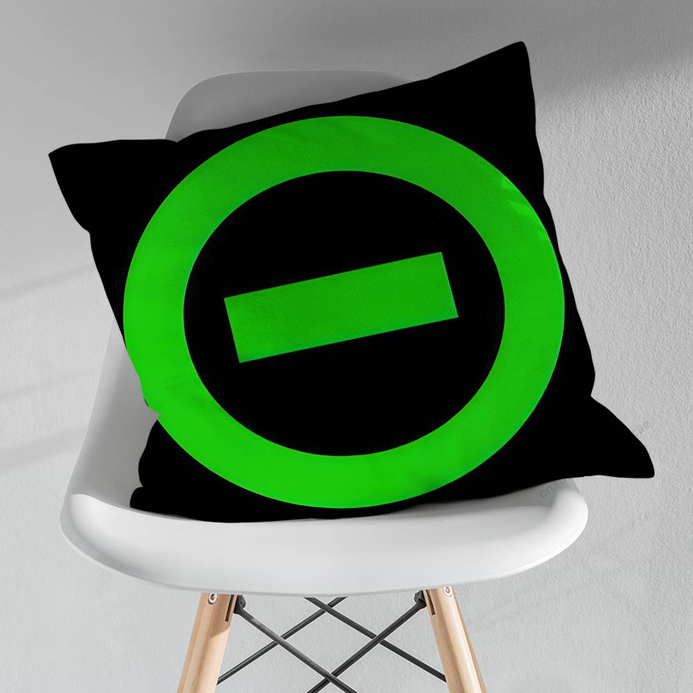 TType O NNegative Throw Pillow Case Living Room Sofa Cushion Cover For Home Bedroom Decoration Protector