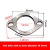 Automotive Exhaust Pipe Flange Stainless Steel Interface Gasket Modification Head End Flange Diamond Interface Gasket