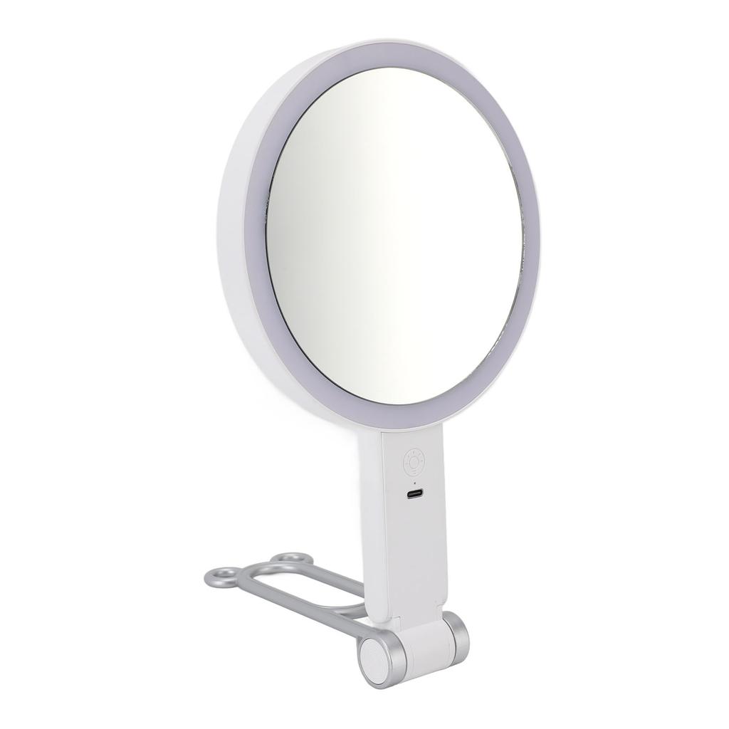 Travel Makeup Mirror with Light Double Sided 1X/5X Magnification Mirror Desktop Wall Mounted Handhel