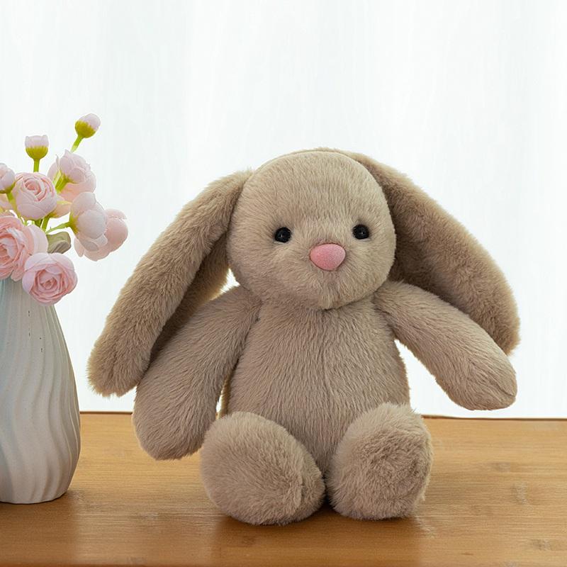 Kawaii Stuffed Long Ear Rabbit Plush Toy Bunny Cartoon Soft Doll Babies Girls Sleeping Companion Plush Doll Birthday Xmas Gift