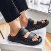 Sandals summer wear non-slip men's cool slippers fashion trend versatile thick bottom step on shit feeling comfortable beach shoes