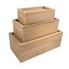 Bamboo Sliding Lid Box for Cosmetics, Jewelry, or Tea Storage