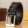 3.8cm Stainless Steel Buckle Anti Allergy Men Strap Genuine Leather Belt Casual High Quality Belt Vintage Original Cowhide