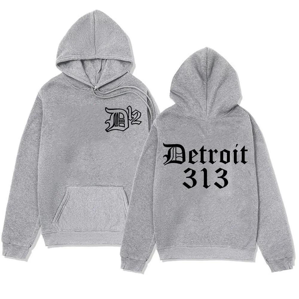 Famous band rapper Eminem Zipper hoodie trend print 313 men and women fashion hoodie sportswear streetwear