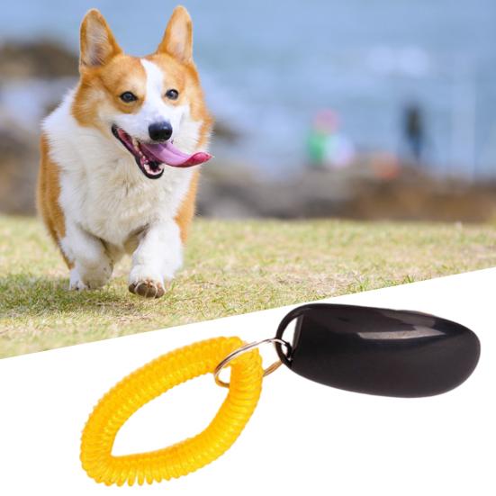 

Dog Clicker Wrist Strap Pet Supplies ABS Aid Dog Click Strap Clicker for Dog