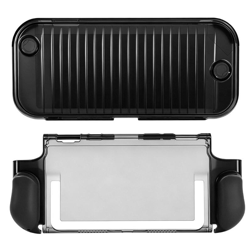 Shockproof Protective Case Cover Full Coverage Hard Shell Scratchproof Upper Lower Cover for NS2 Easy Installation чёрный