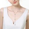 Stylish Meteors Inspired Long Necklace Sophisticated Long Necklace With Meteors And Crosses Details Neck Chain Accessory