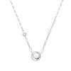 European Retro Zircon Stainless Steel Necklace: High-End Cross-Border Clavicle Chain