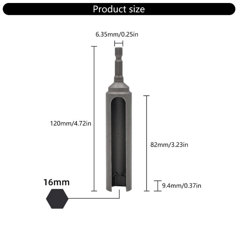 Bicycles Hydraulic Disc Brake Oil Tube Wrench Adapter Bike Valves Repair Tool Quick Change Hex Shank Socket Wrench