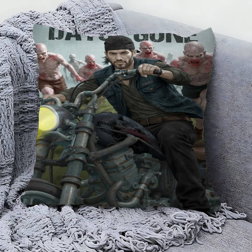 Videospiele Days Gone Kissenbezug Polyester Sofakissen Dekorative Wurfkissen Heimdekoration Kissenhülle
