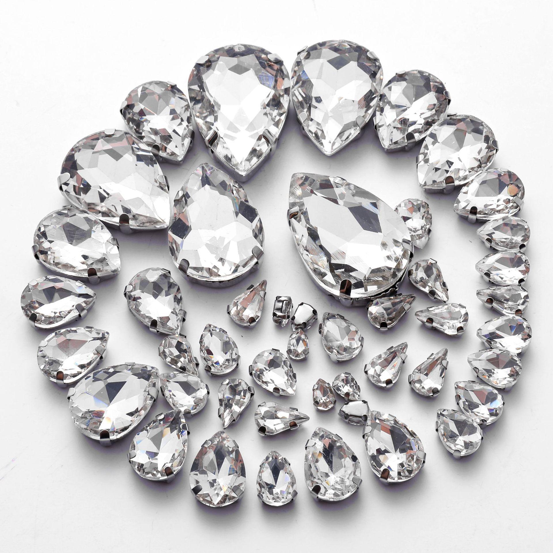 

Смешанные кристаллы, стекло, пришитые вручную бриллианты, каплевидные, овальные, конский глаз, одинарный коготь, дрель, хрустальная пряжка, сделай сам, ювелирные аксессуары, стразы, пришивные бусины 50pcs